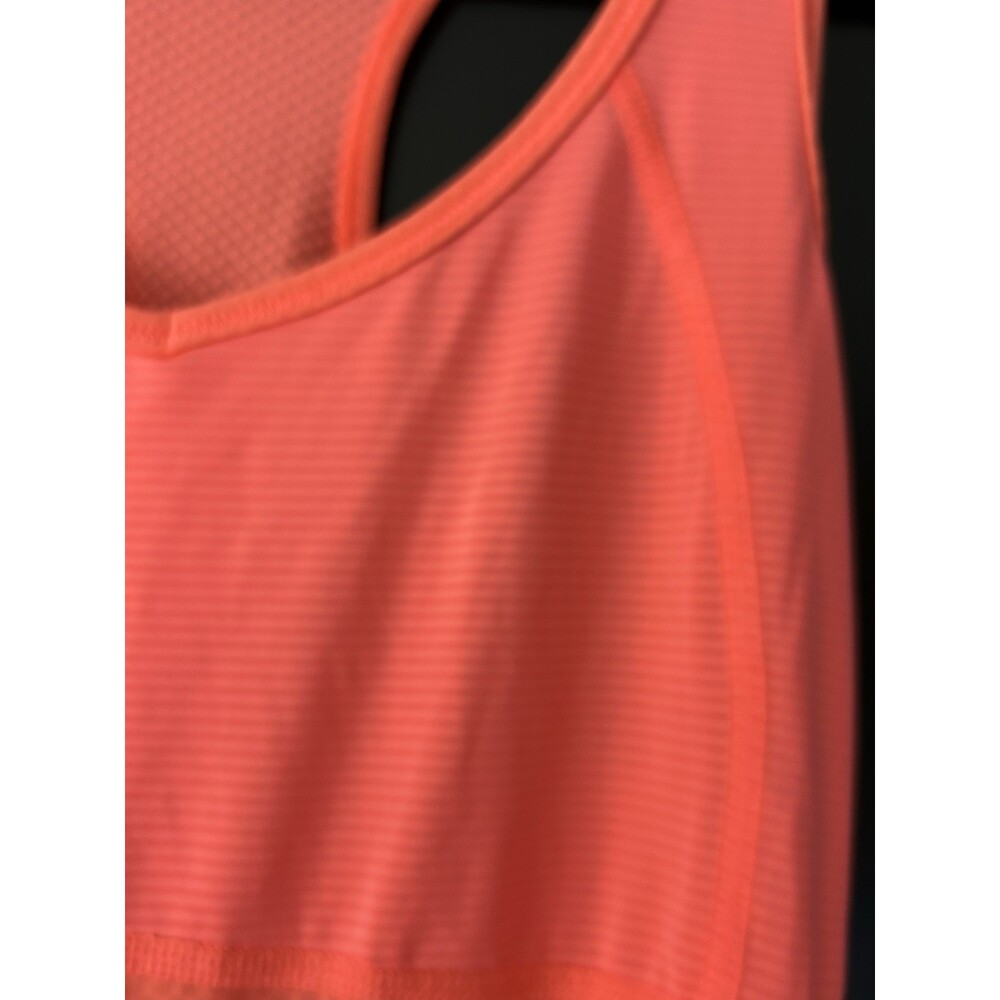 Lucy LucyPower Workout Racerback Tank Top Womens Bright Coral Pink Sz S - Picture 3 of 4